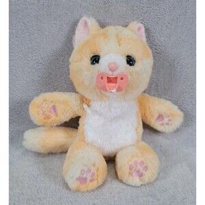 Plush Little Live Pets Ginger Kitty Cozy Dozy Pacifier Baby Sounds Interactive